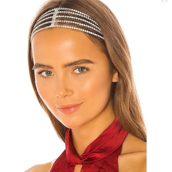 Elastic Rhinestone Chain Headband - Picture 7 of 9